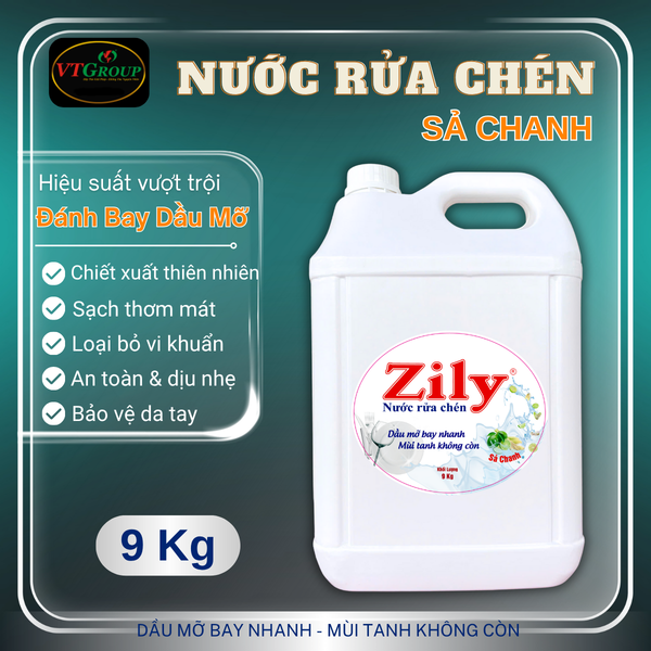 Nuoc rua chen Zily can 9 Kg