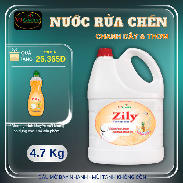Nuoc rua chen Zily chai 4.7kg