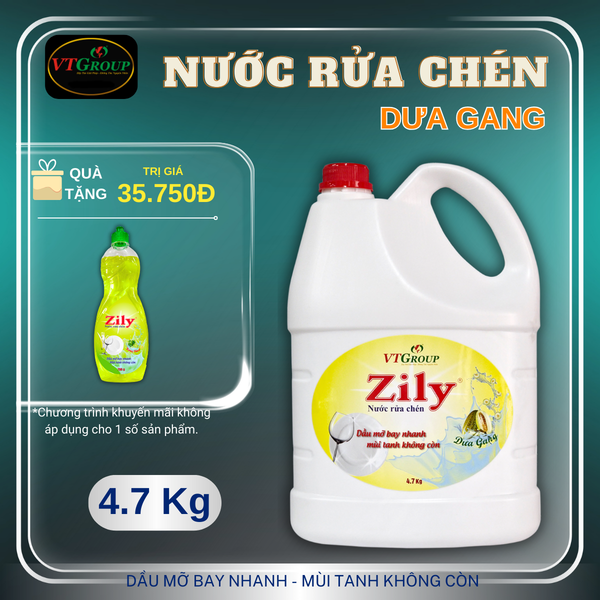 Nuoc rua chen Zily chai 4.7kg