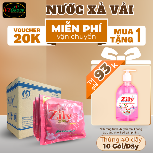 Nuoc xa vai Zily thung 40 day