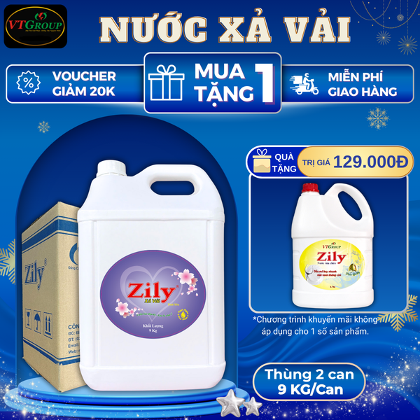 Nuoc xa vai Zily can 9 Kg