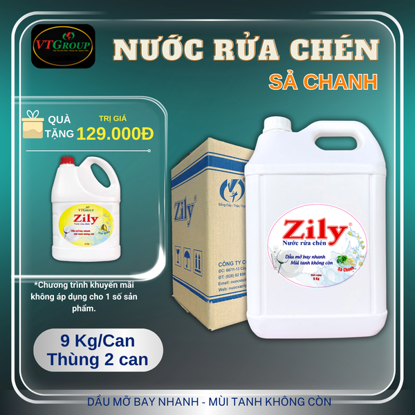 Nuoc rua chen can 9kg thung 2 can