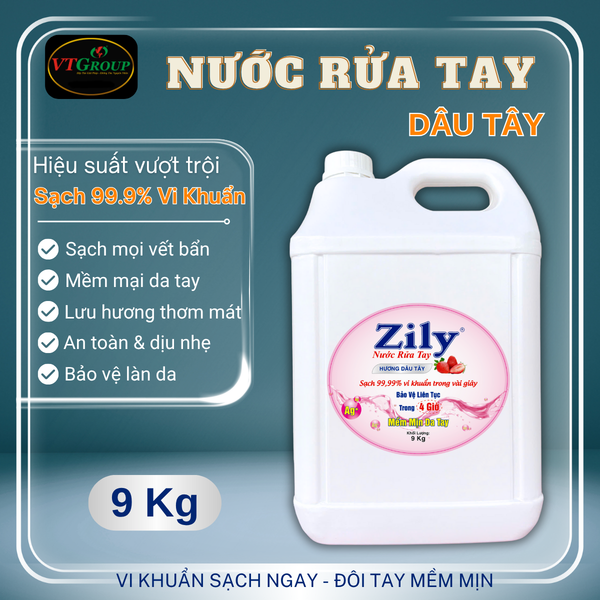 Nuoc rua tay Zily can 9 kg
