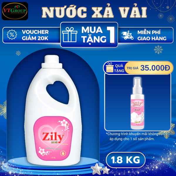 Nuoc xa vai Zily chai 1.8kg