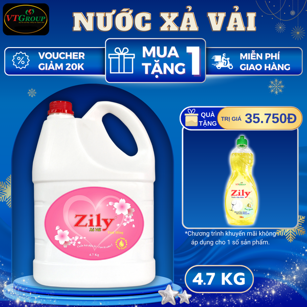 Nuoc xa vai Zily chai 4.7kg