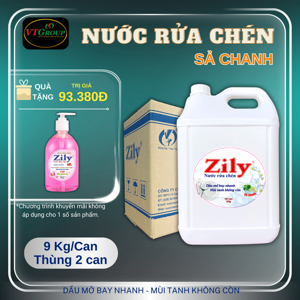 Nuoc rua chen can 9kg thung 2 can