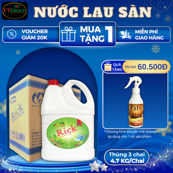 Nuoc lau san Rick chai 4.7kg thung 3 chai