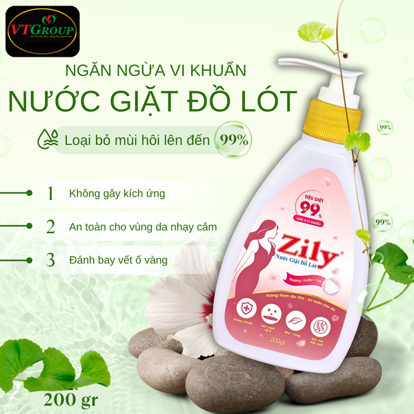 Nuoc giat do lot Zily 200gr thung 20 chai huong nuoc hoa
