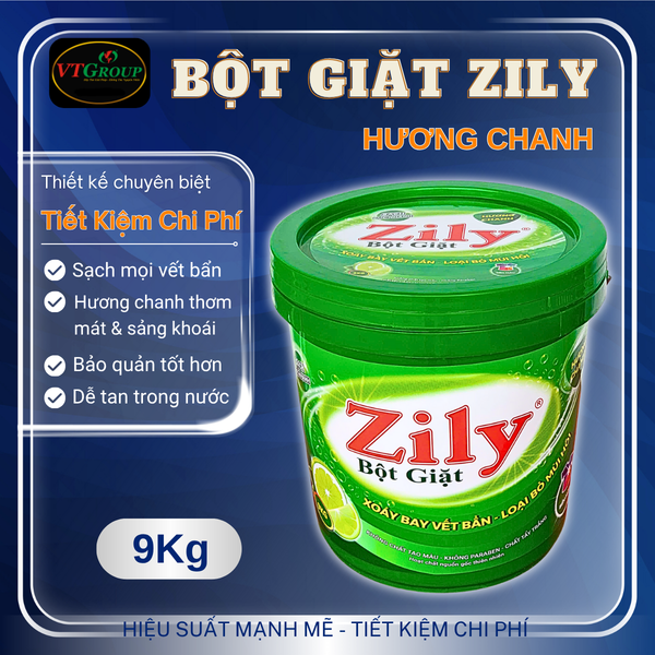 Bot giat Zily huong chanh xo 9Kg