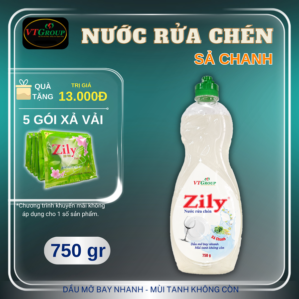 Nuoc rua chen Zily chai 750g