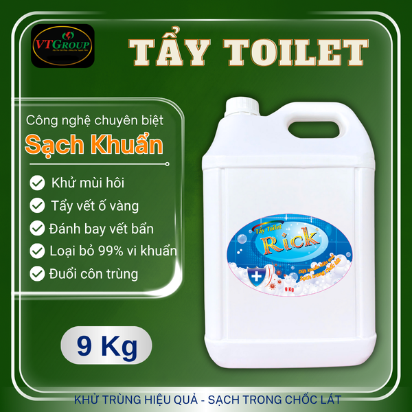 Nuoc tay toilet Rick can 9kg