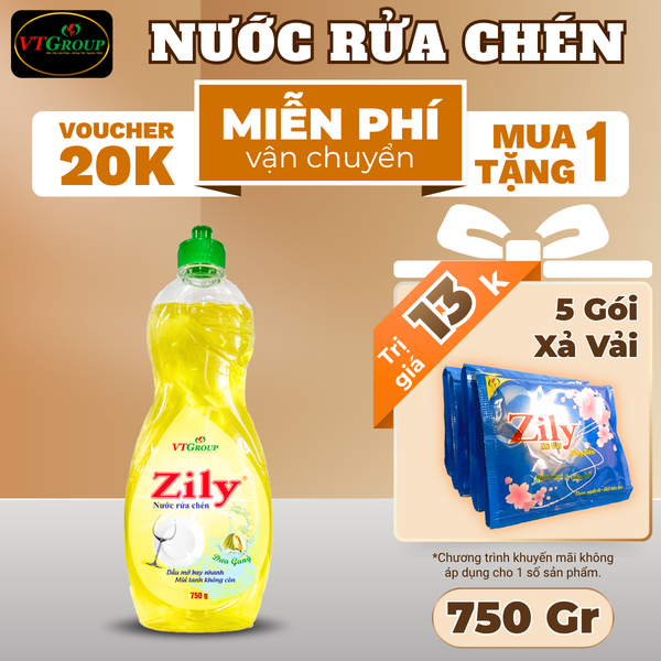 Nuoc rua chen Zily chai 750gr