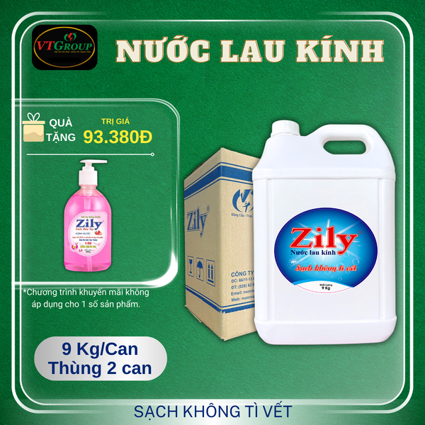 Nuoc lau kinh 9kg thung 2 can
