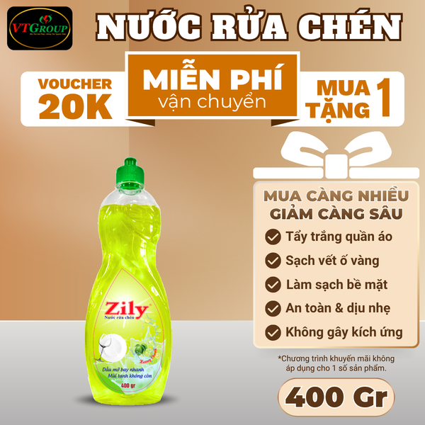 Nuoc rua chen Zily chai 400gr