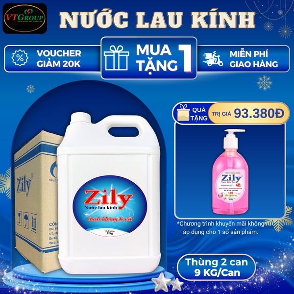 Nuoc lau kinh 9kg thung 2 can