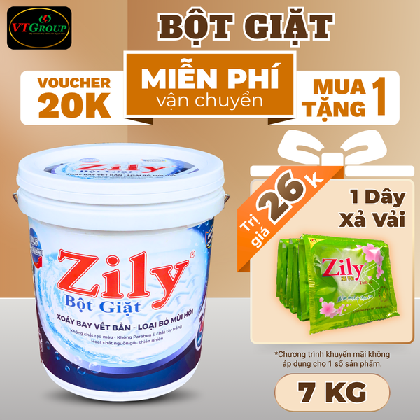 Bot giat Zily xo 7kg huong nuoc hoa