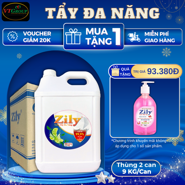 Tay da nang  Zily can 9Kg thung 2 can