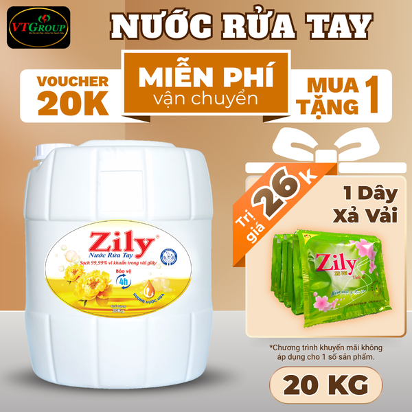 Nuoc rua tay Zily can 20kg