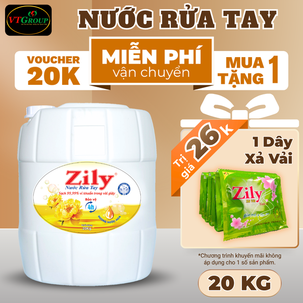 Nuoc rua tay Zily can 20kg