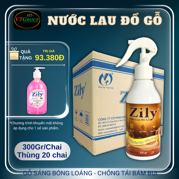 Nuoc lau do go da nang Zily 300gr thung 20 chai huong tram