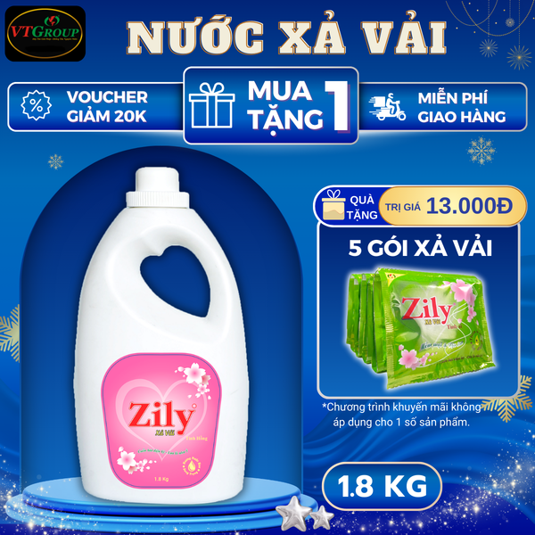 Nuoc xa vai Zily chai 1.8kg