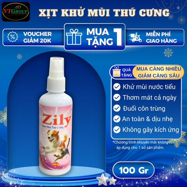Xit khu mui thu cung chai 100g