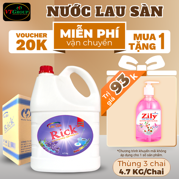 Nuoc lau san Rick chai 4.7kg thung 3 chai