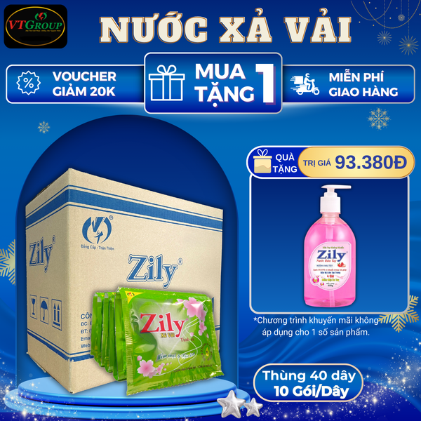 Nuoc xa vai Zily thung 40 day