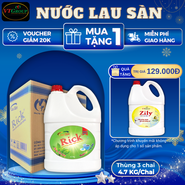 Nuoc lau san Rick chai 4.7kg thung 3 chai
