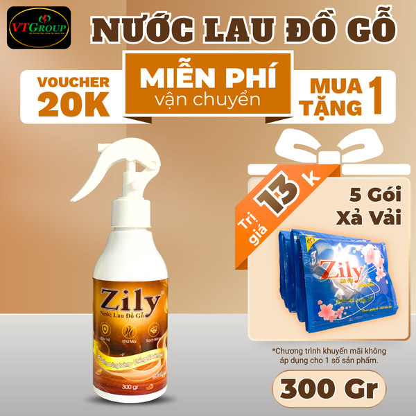 Nuoc lau do go Zily chai 300gr huong tram