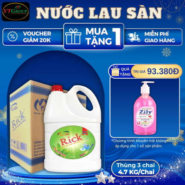 Nuoc lau san Rick chai 4.7kg thung 3 chai