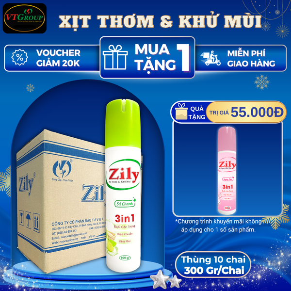 Xit thom khu mui Zily chai 300g
