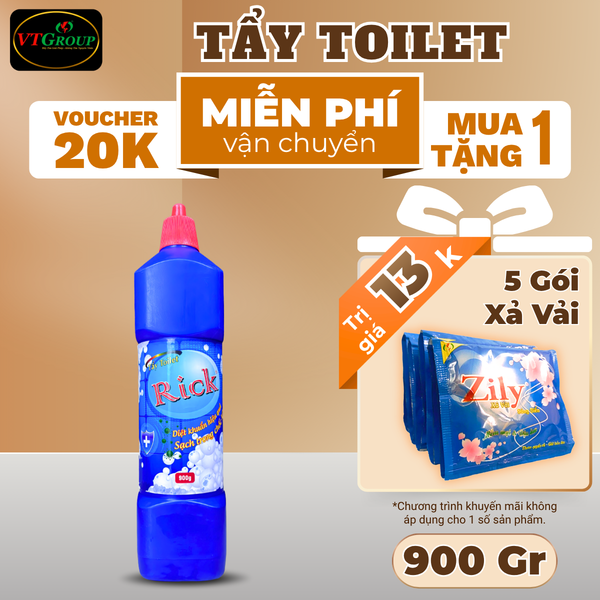 Nuoc tay toilet Rick chai 900gr