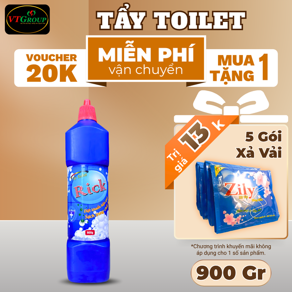 Nuoc tay toilet Rick chai 900gr