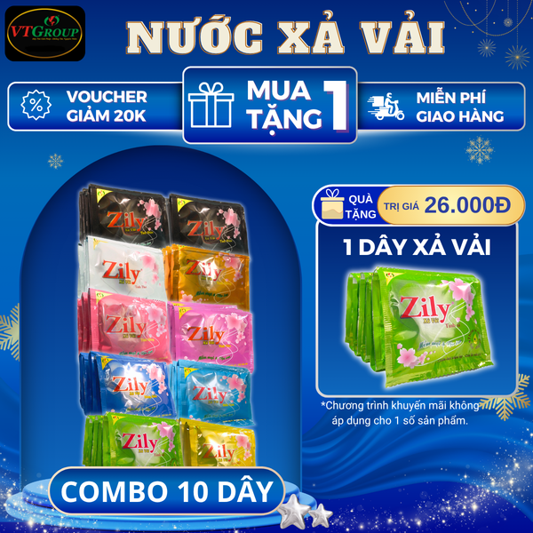 Nuoc xa vai Zily 10 day