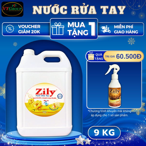 Nuoc rua tay Zily can 9 kg