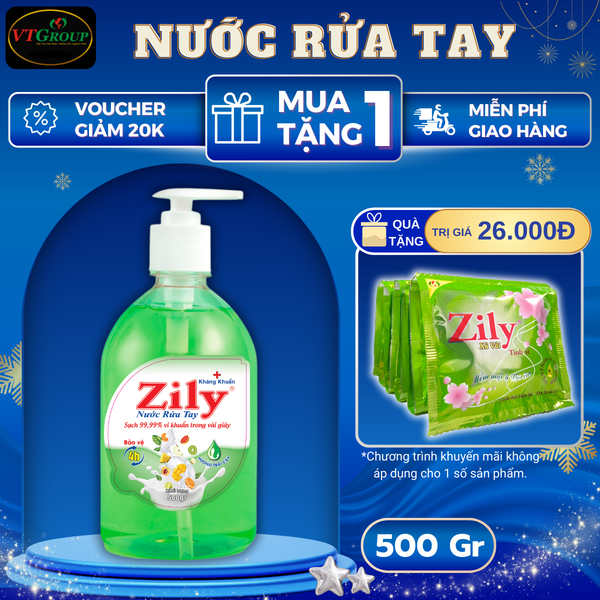 Nuoc rua tay Zily chai 500g