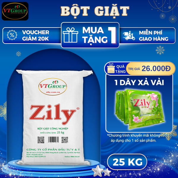 Bot giat cong nghiep Zily bao 25kg