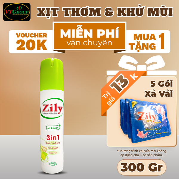 Xit thom va khu mui Zily chai 300gr