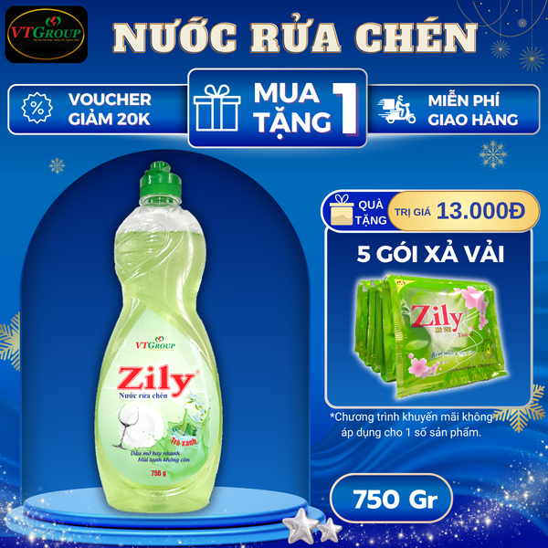 Nuoc rua chen Zily chai 750g