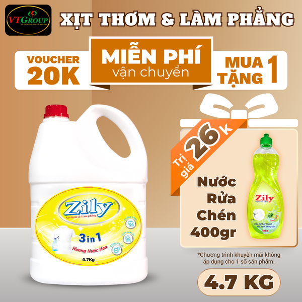 Xit thom va lam phang quan ao Zily chai 4.7kg
