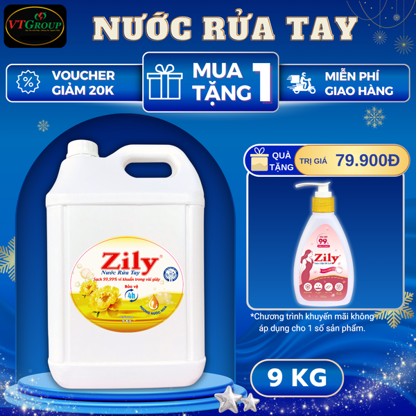 Nuoc rua tay Zily can 9 kg