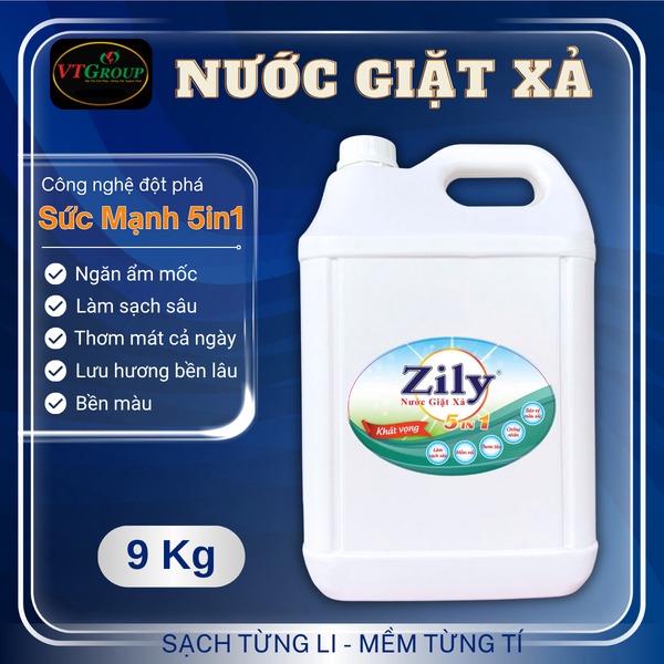 Nuoc giat xa Zily 5in1 can 9kg