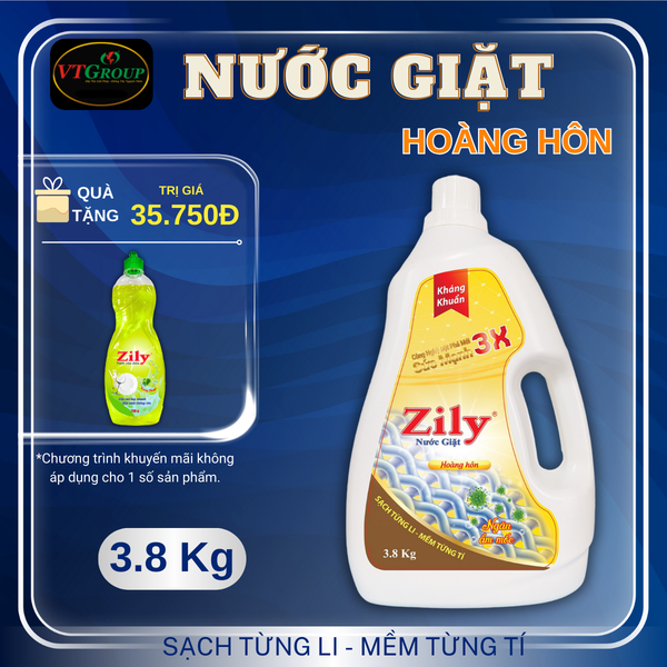 Nuoc giat Zily chai 3.8kg
