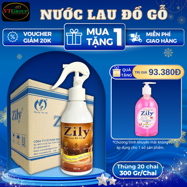 Nuoc lau do go da nang Zily 300gr thung 20 chai huong tram