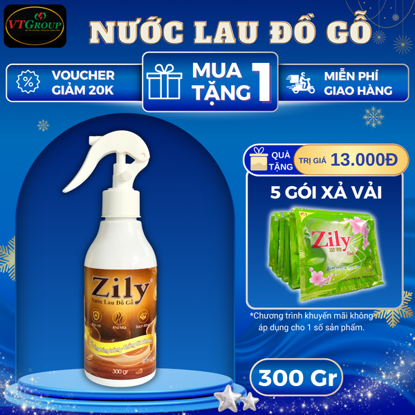 Nuoc lau do go Zily chai 300gr huong tram