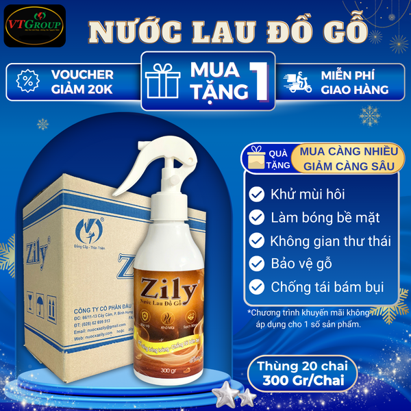 Nuoc lau do go da nang Zily 300gr thung 20 chai huong tram
