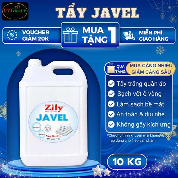 Tay javel Zily can 10kg