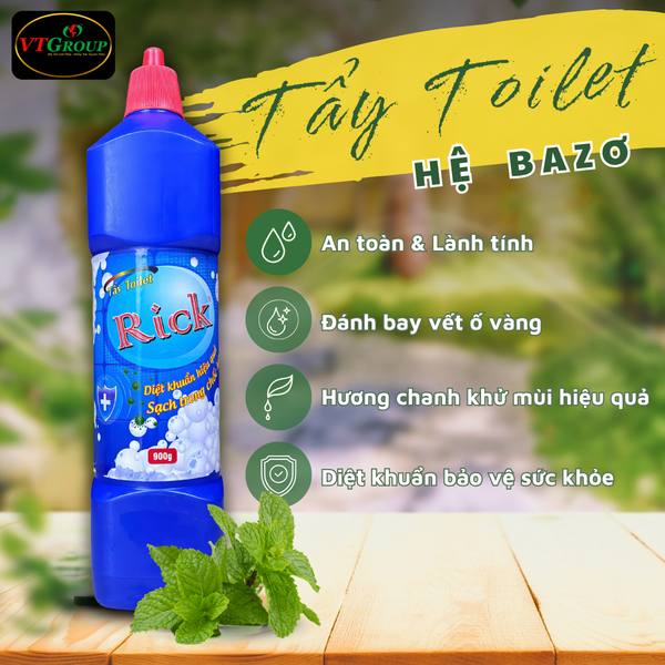 Nuoc tay toilet Rick chai 900g