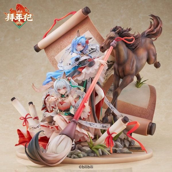 22 Nyan & 33 Nyan Qi Ji Hui Juan New Year's Greetings for the Year of the Horse Exclusive Ver. 1/7 - Bilibili Douga | bilibili figure
